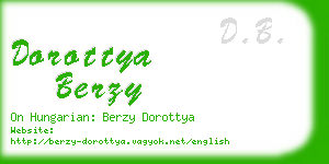 dorottya berzy business card